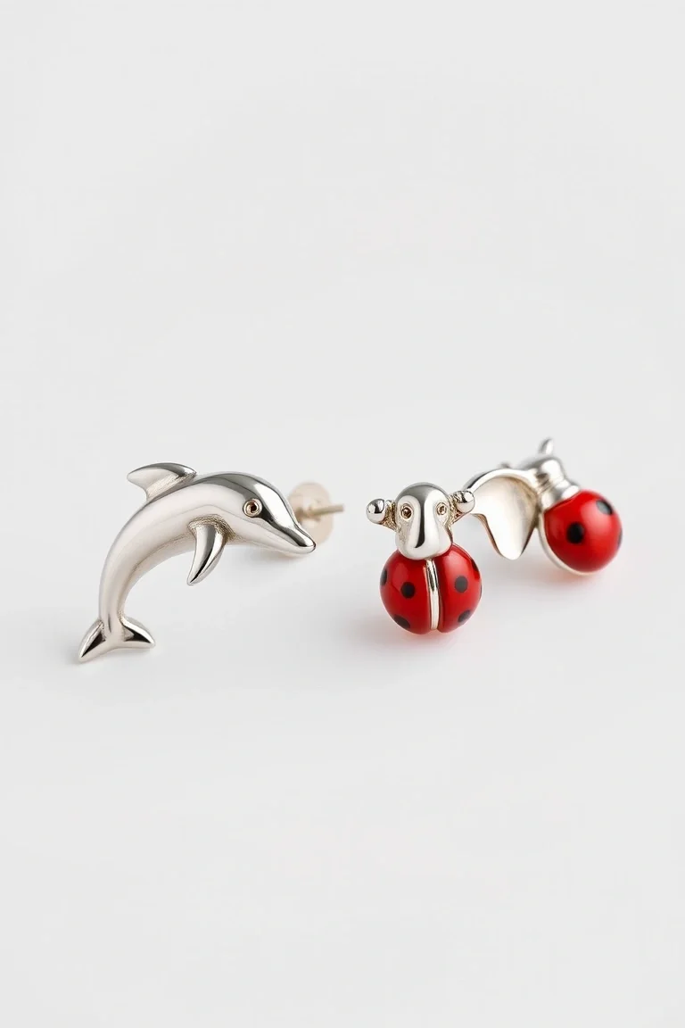 Children's Jewelry: Earrings: Animals