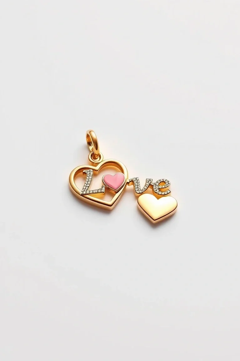 Hearts and Love: I Love You Charms
