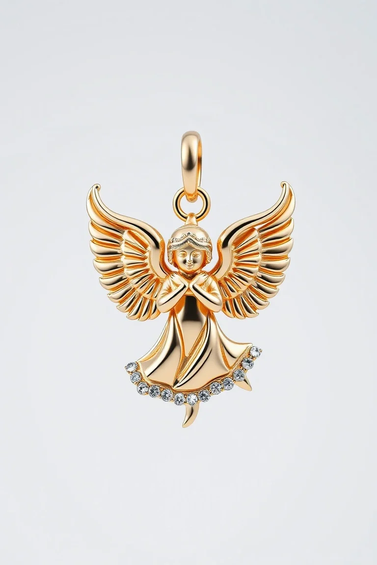10K Angel Charm