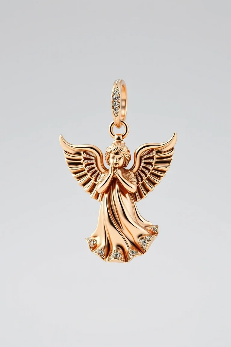 10K Angel Charm