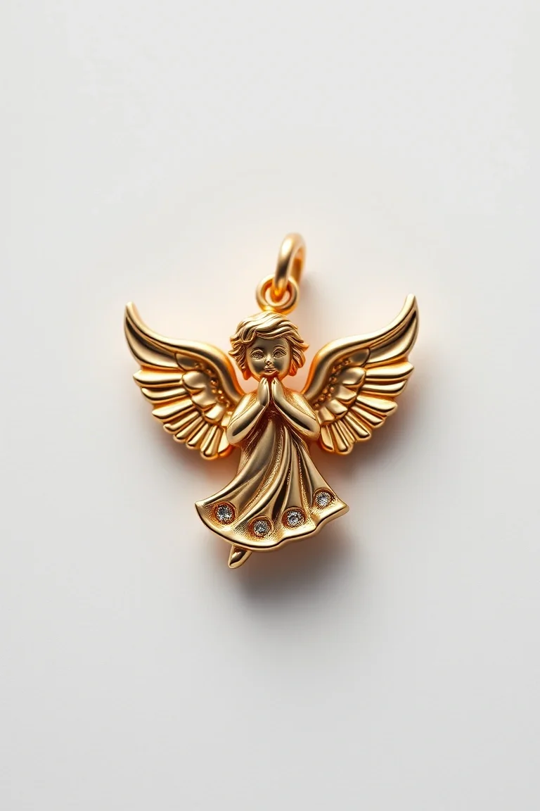 10K Angel Charm