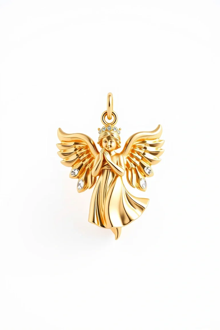 10K Angel Charm