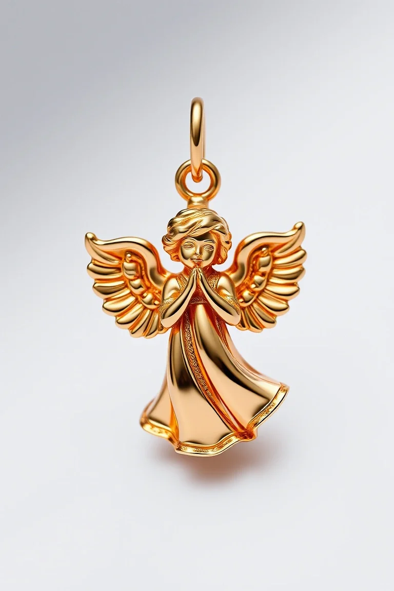 10K Angel Charm