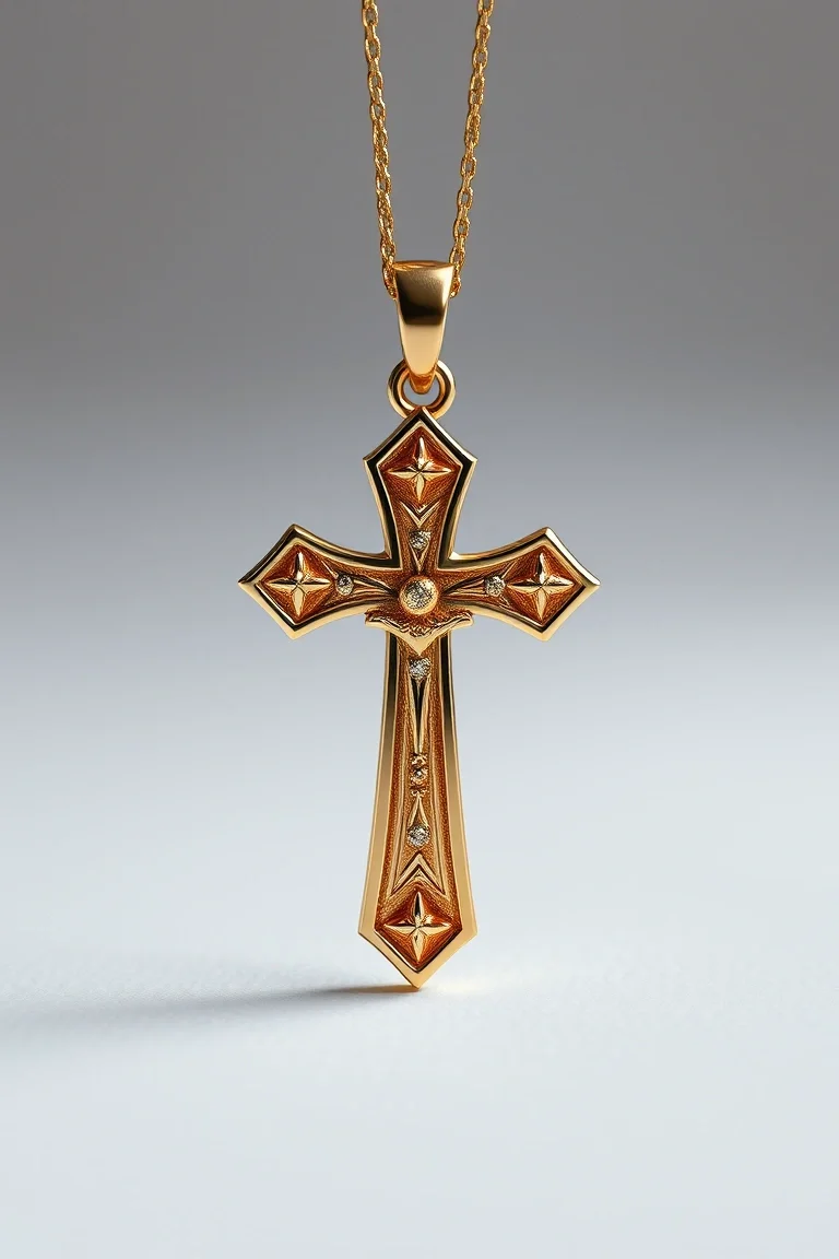 10K Cross Charm