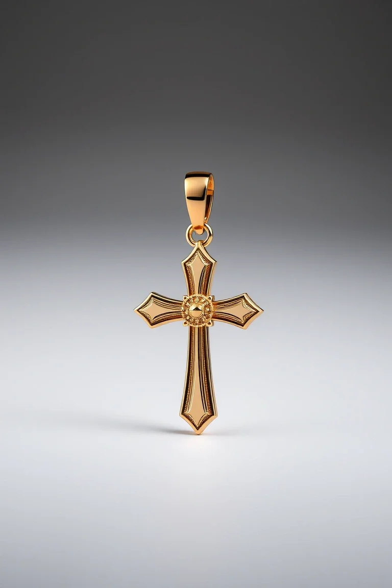 10K Cross Charm