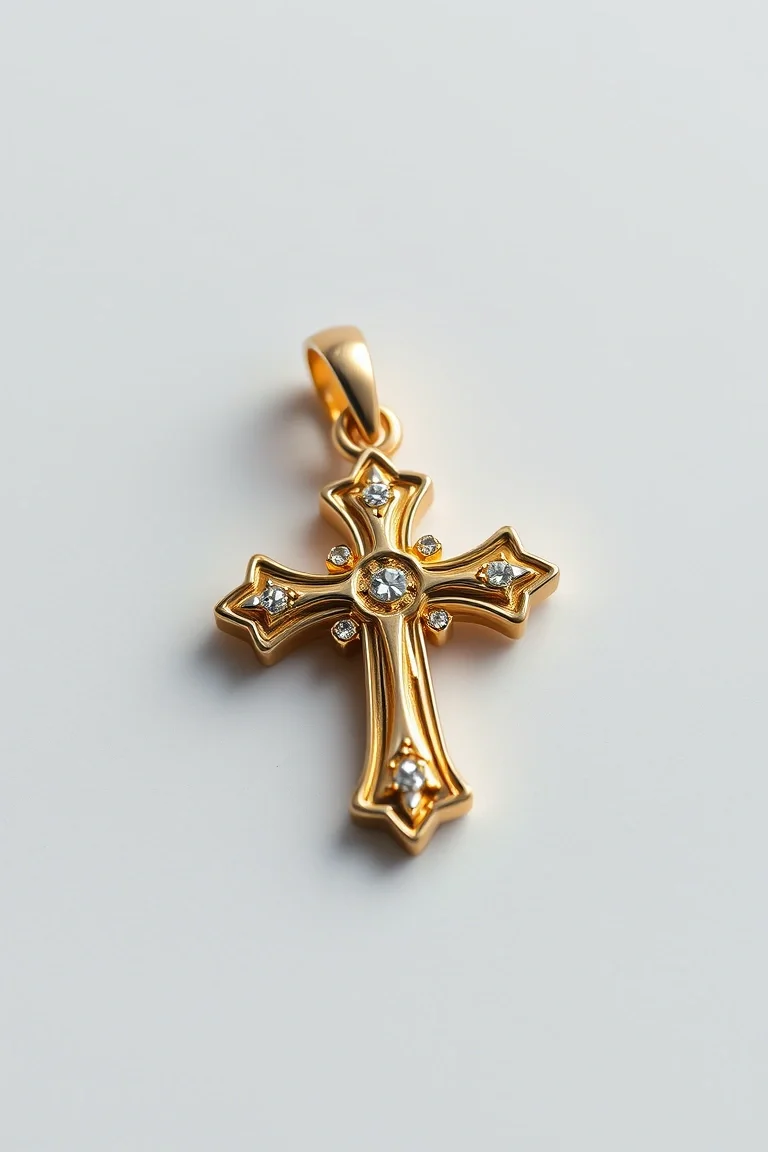 10K Cross Charm