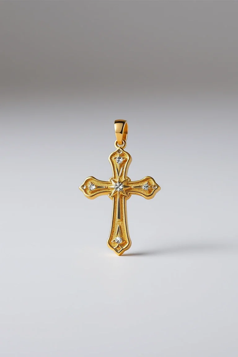 10K Cross Charm