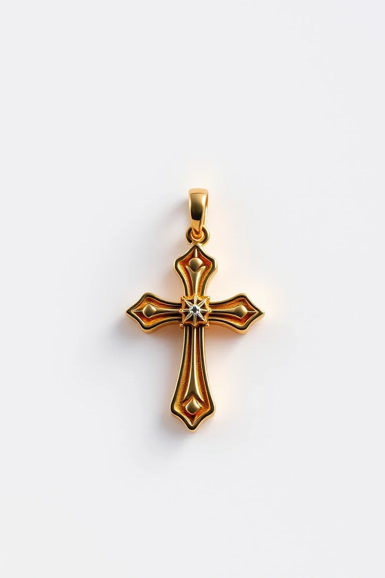 10K Cross Charm