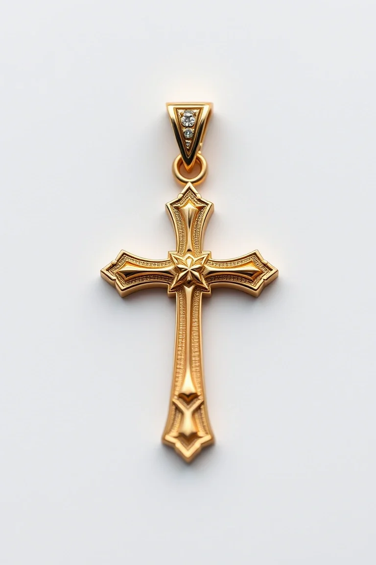 10K Cross Charm