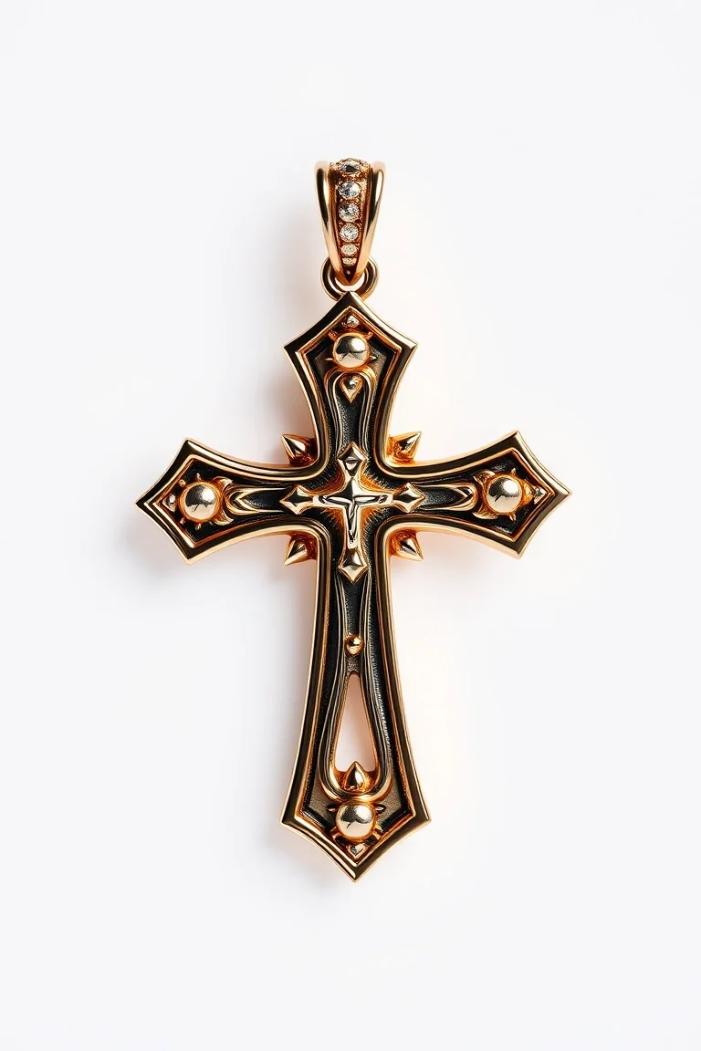 10K Cross Charm