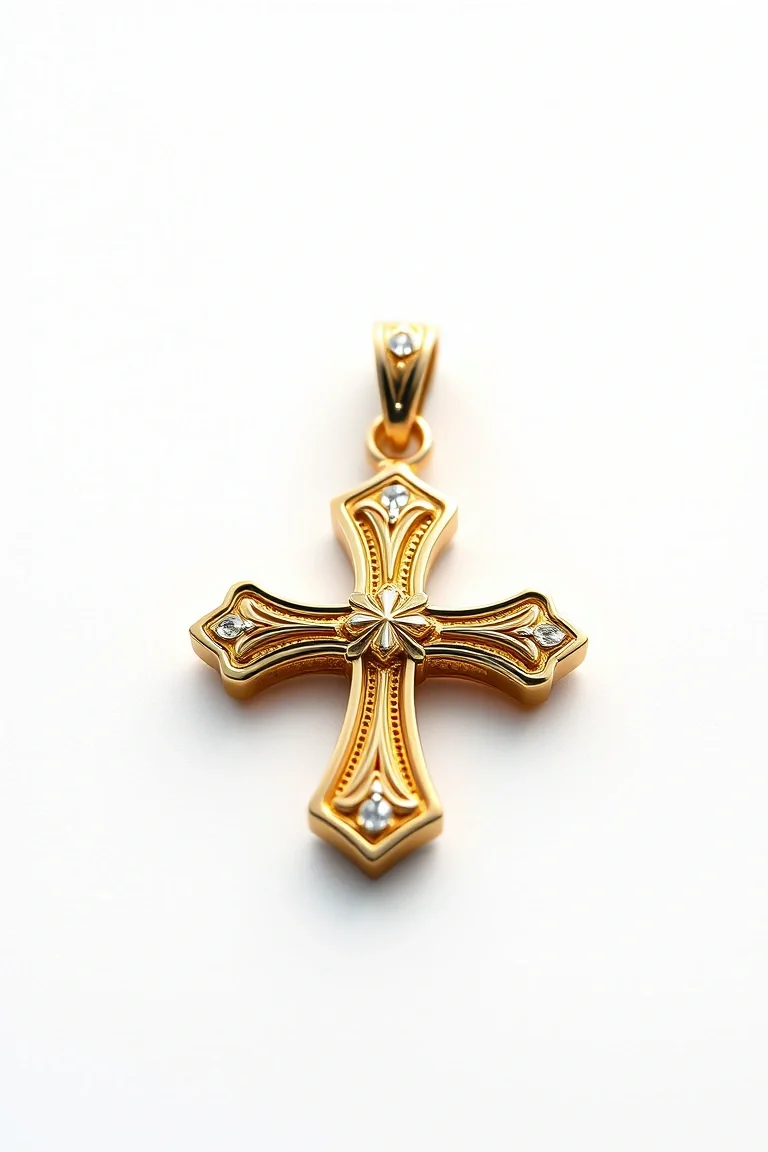 10K Cross Charm