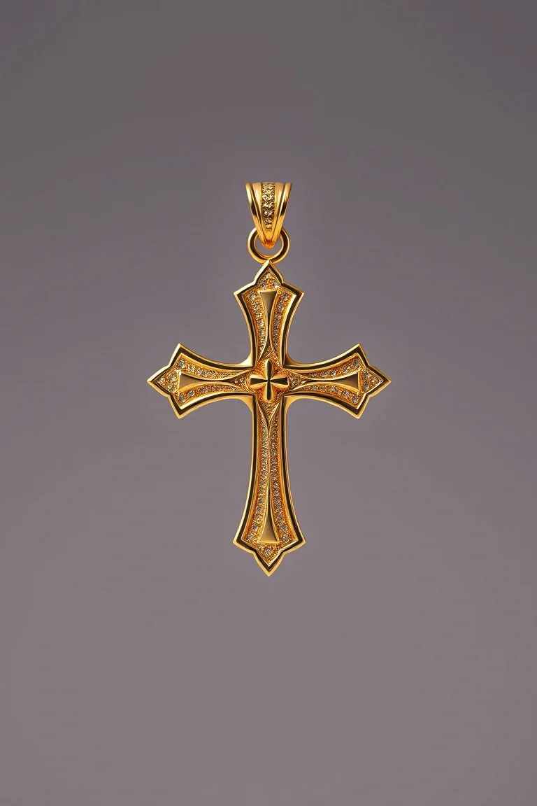10K Cross Charm