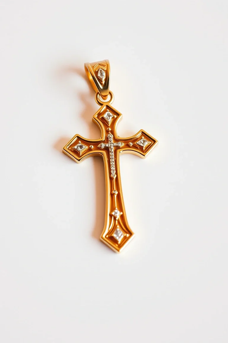10K Cross Charm