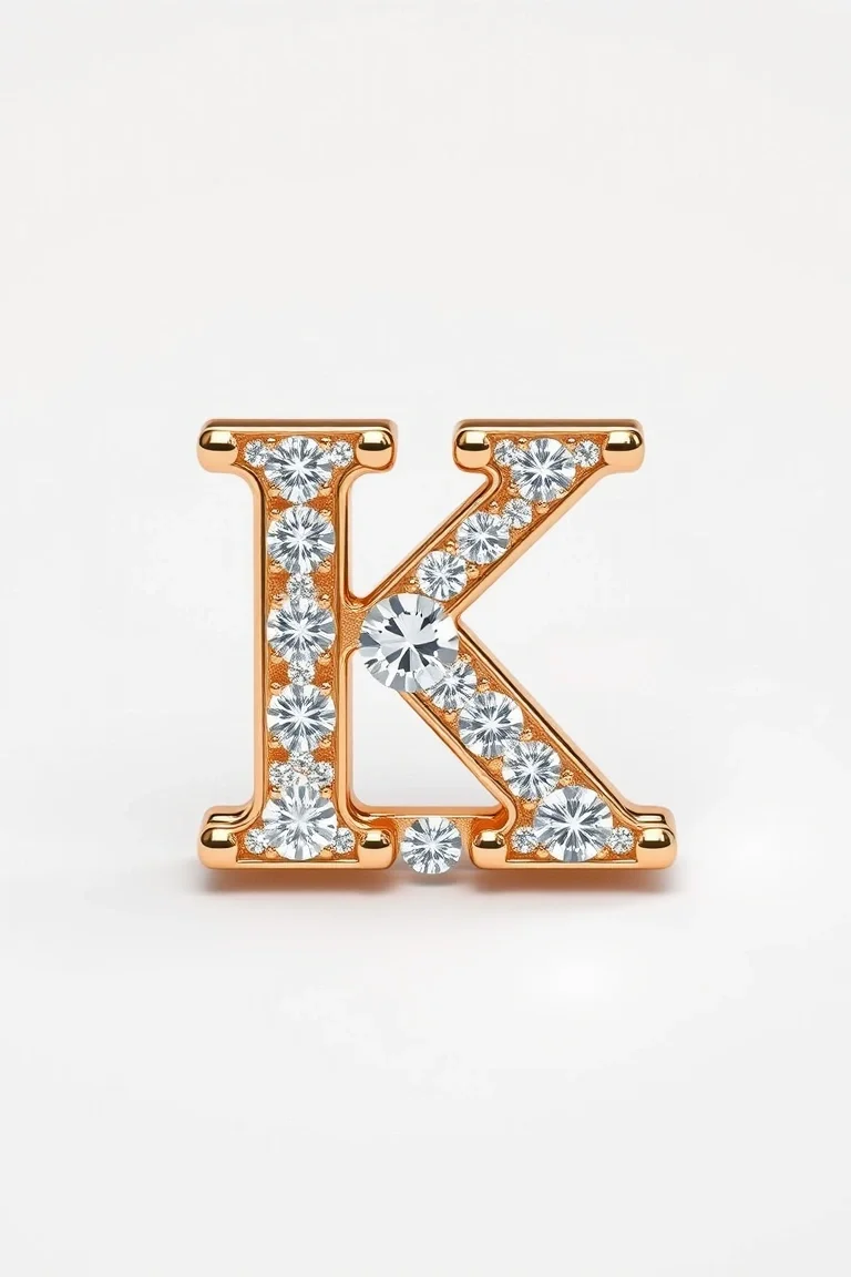 10K Diamond Cut Tweety Initial K