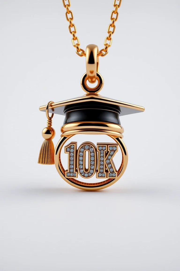 10K Graduation Charm