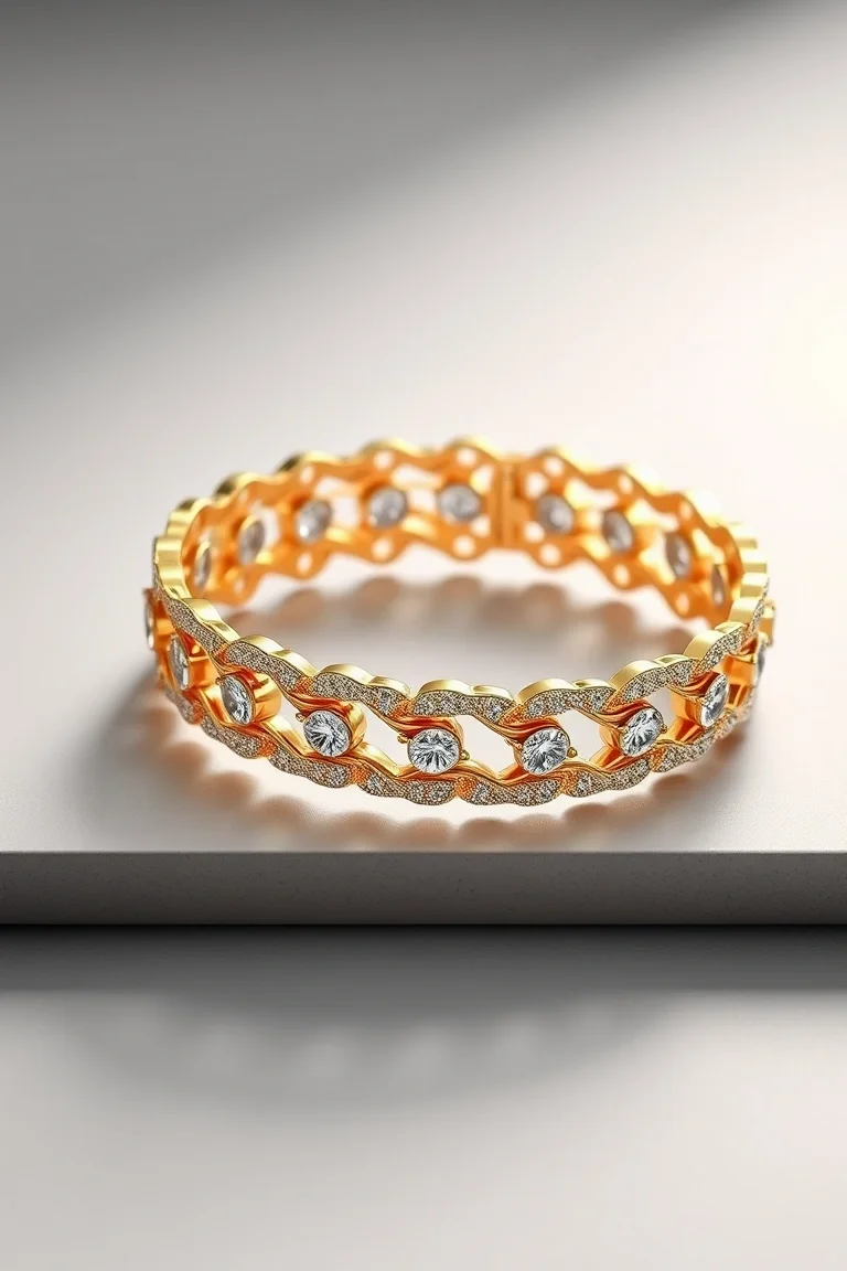 10K Polished Bracelet 7 In.