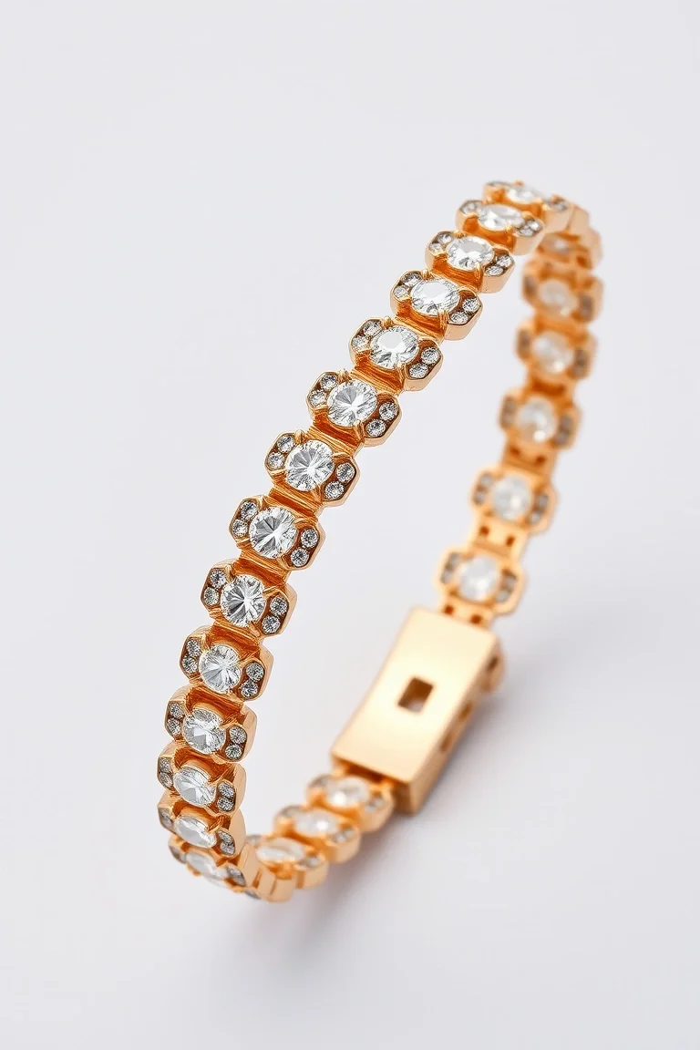 10K Polished Bracelet 7 In.