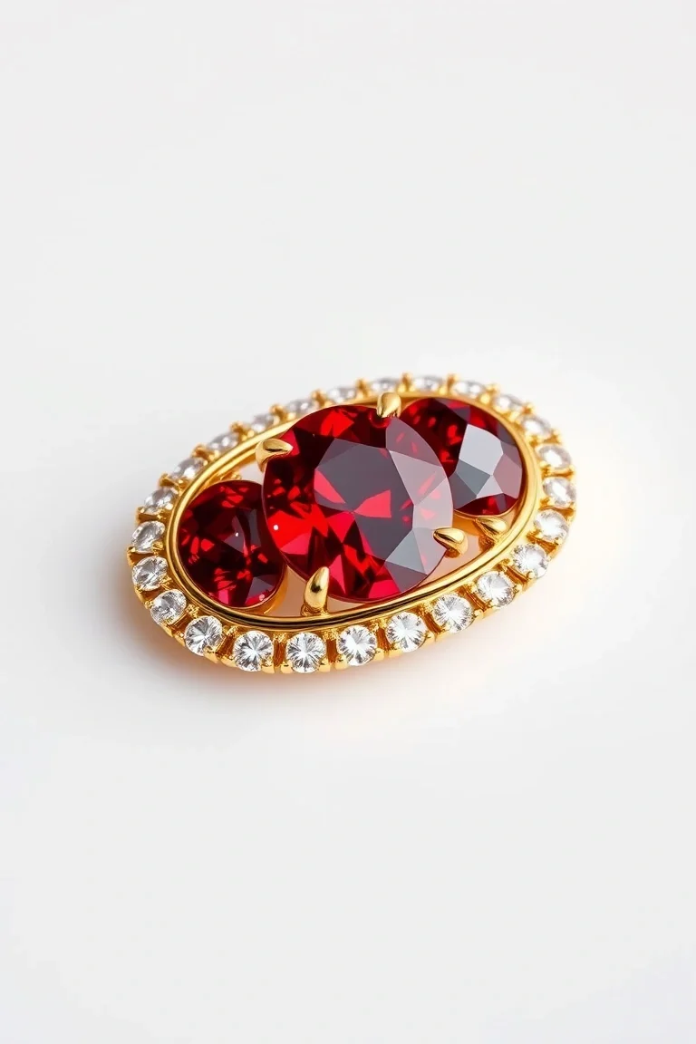 10K Polished Redwings Oval