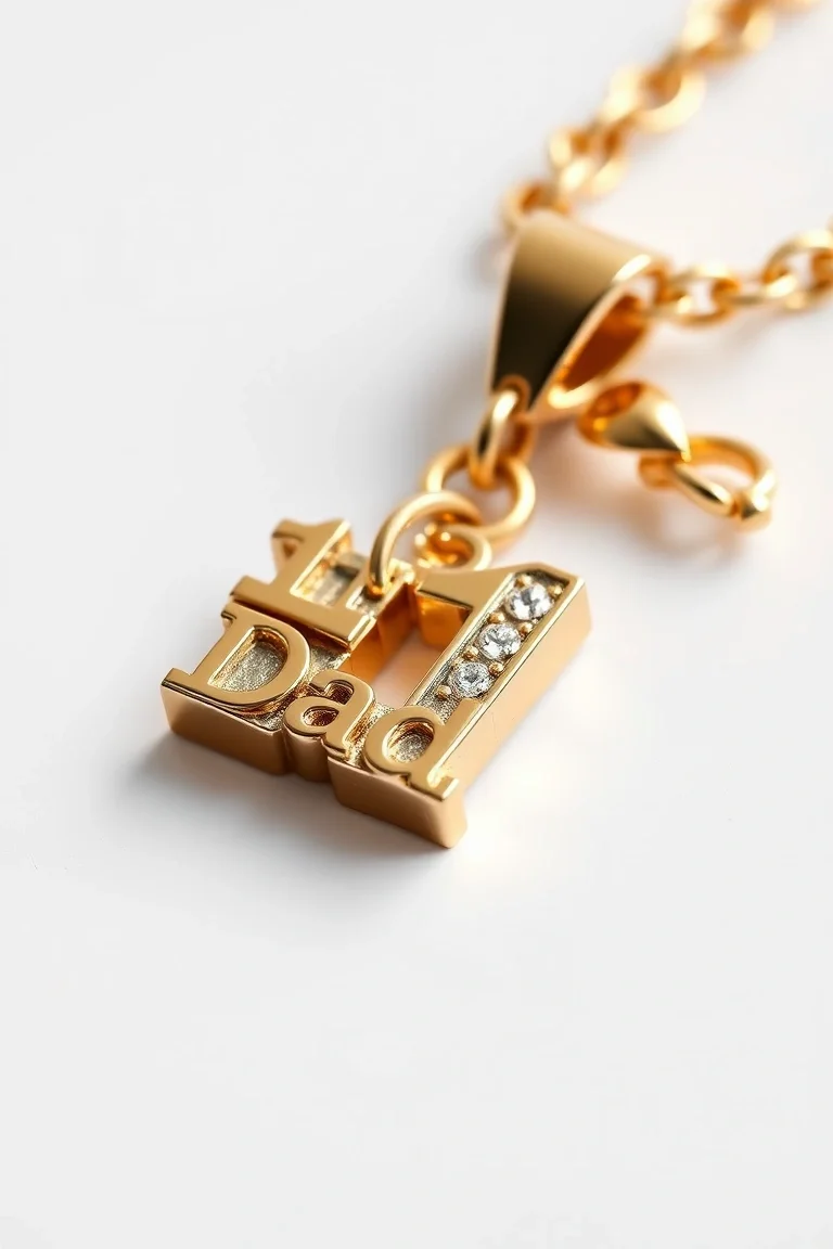 14K #1 Dad Charm