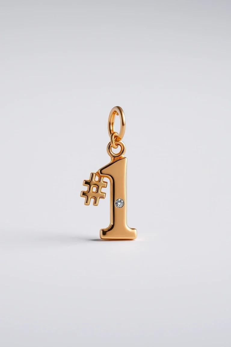 14K #1 Grandma Charm