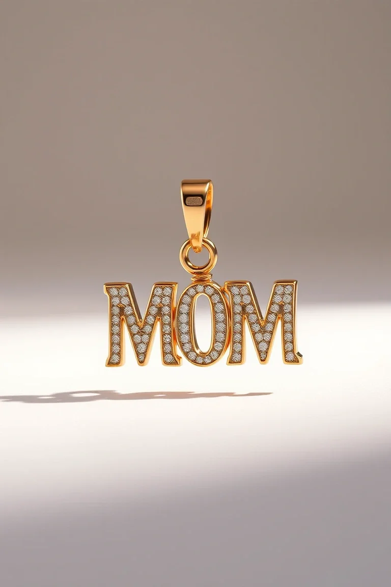 14K #1 MOM CHARM
