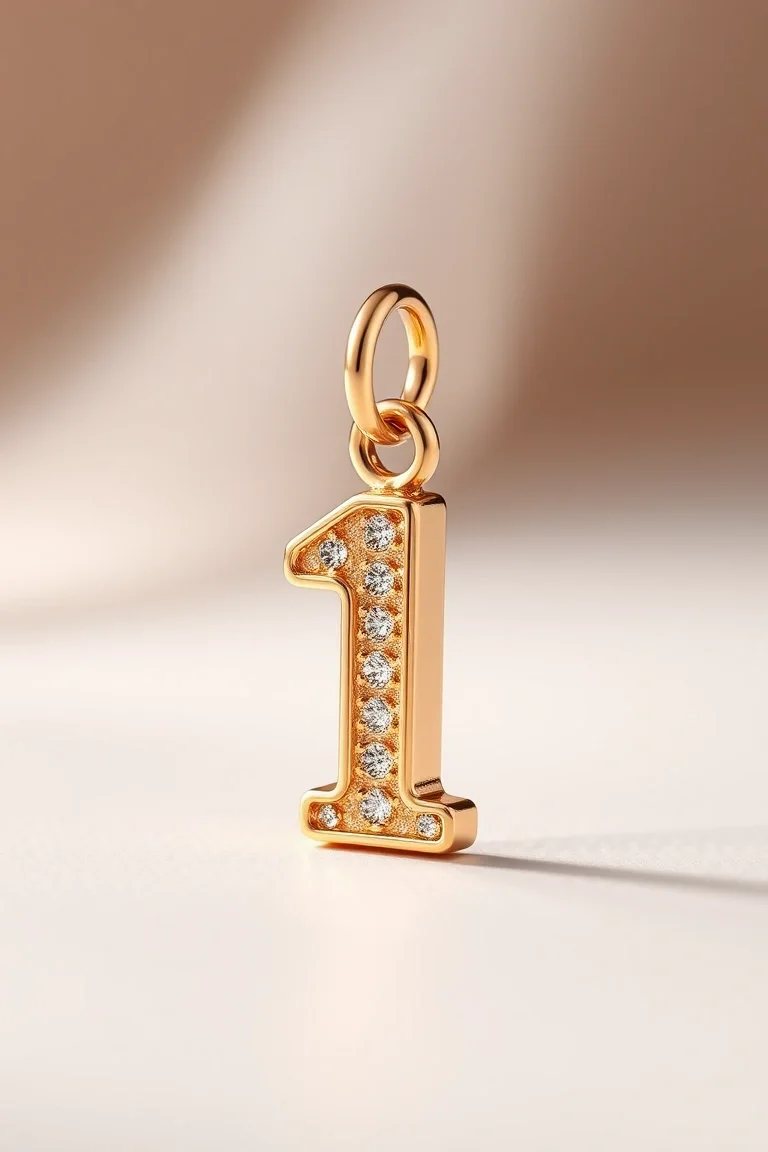 14K #1 NIECE CHARM