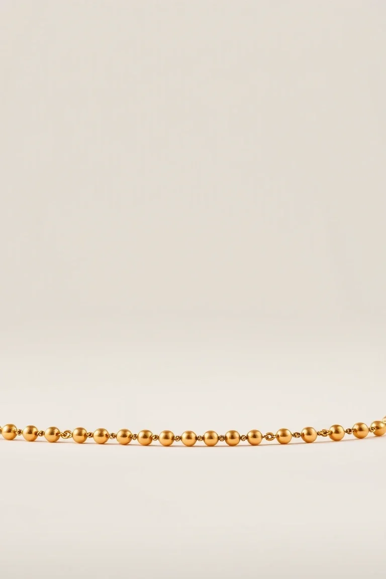14K 1.25mm Beaded Chain 18 In.