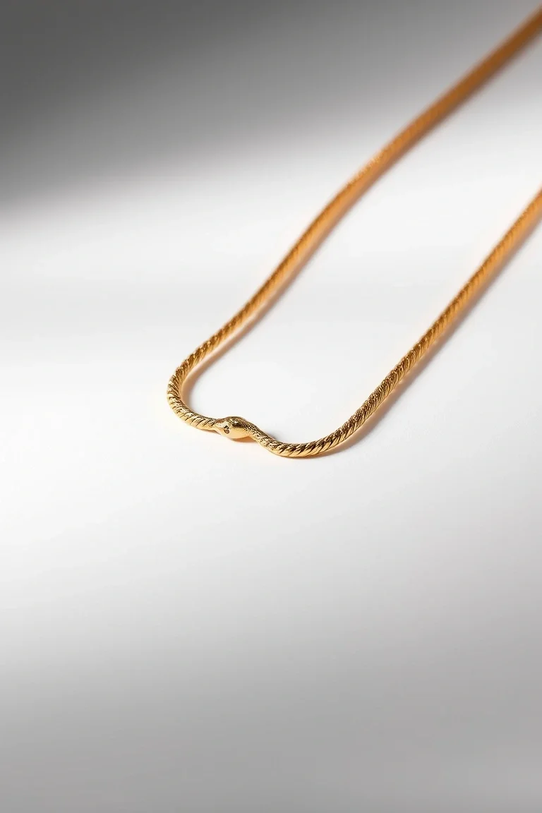 14K 1.2mm Snake Chain 8 In.
