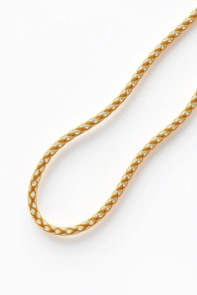 14K 1.5mm Diamond Cut Rope 7 In.