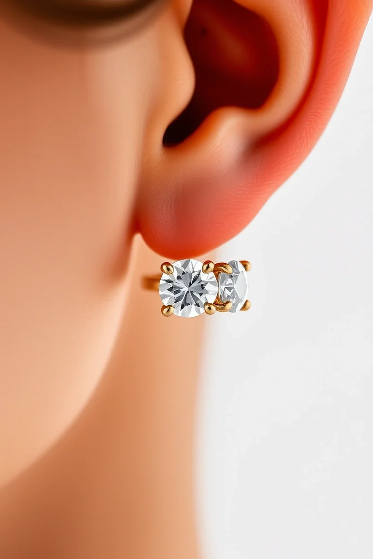 14K .165ct Single Stud Diamond Earring