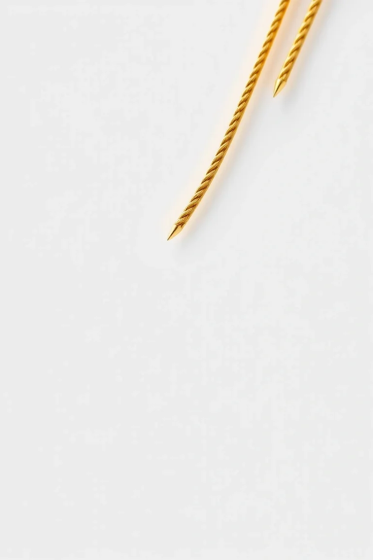 14K 1.75mm Double Strand Rope 8 In.