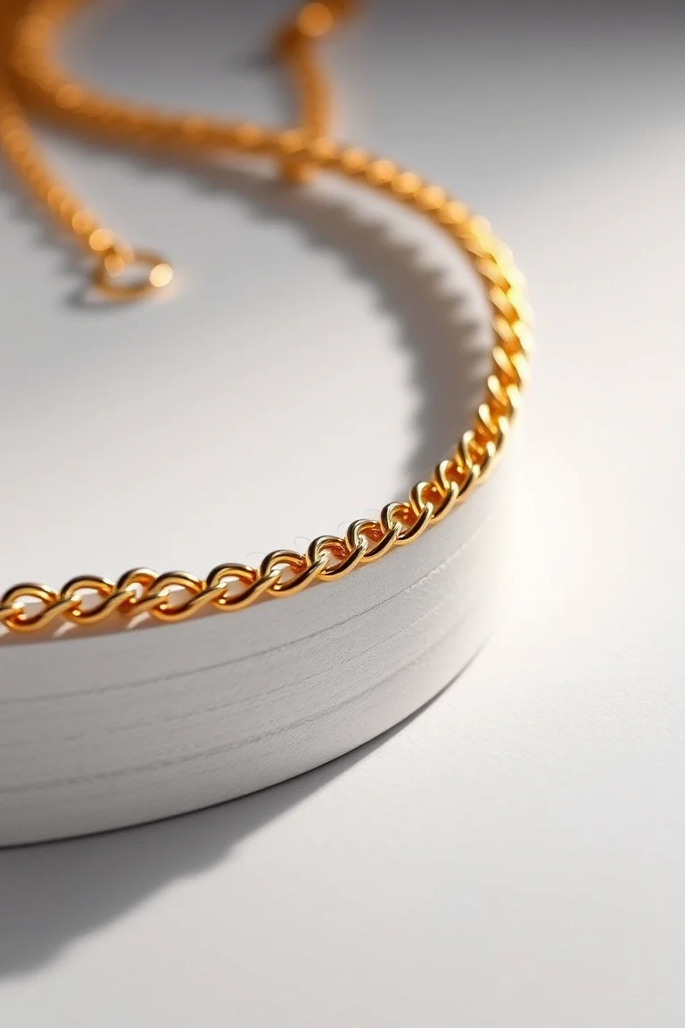 14K 1.75mm Hand Made Flat Chain 7 In.