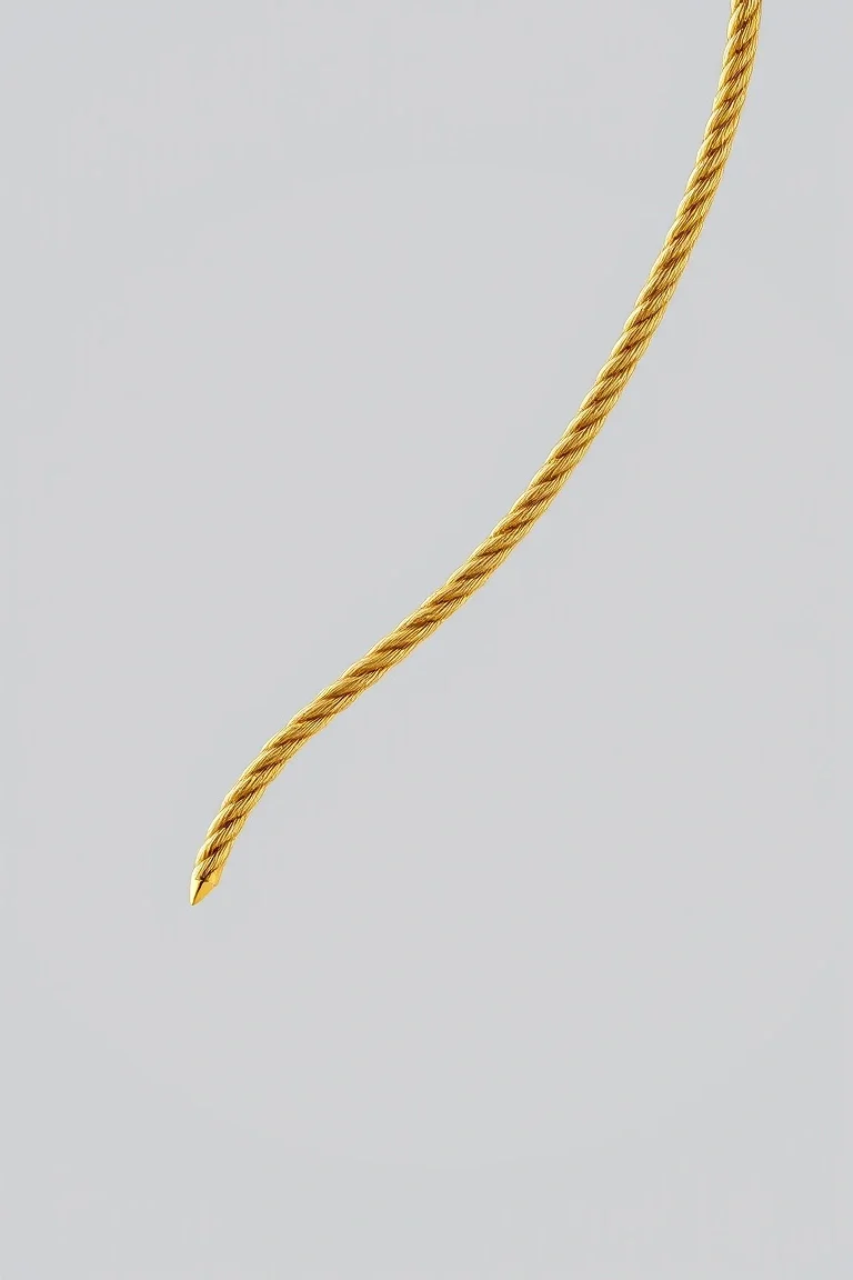 14K 1.75mm Solid Rope 7 In.