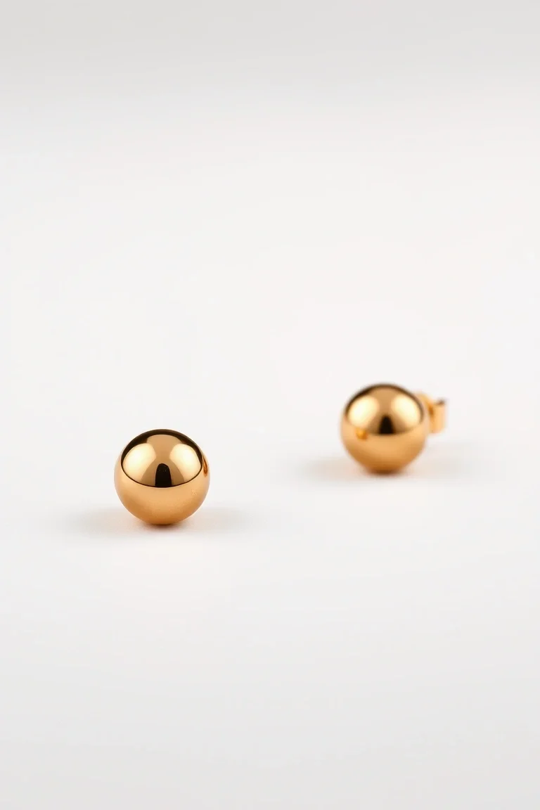 14K 1mm Ball Earrings