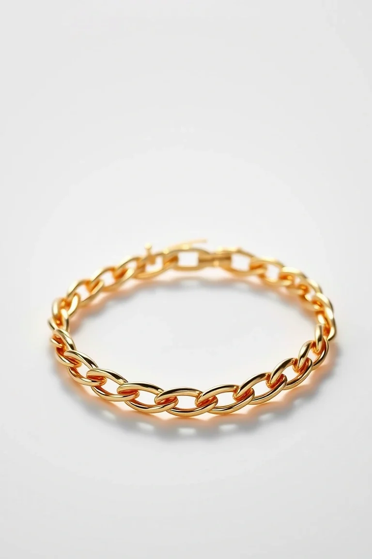 14K 1mm Concave Figaro 8 In.