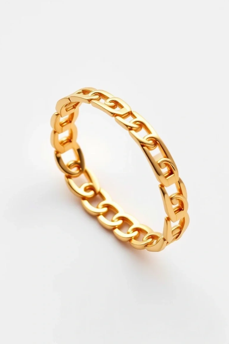 14K 2.35mm Concave Curb 8 In.