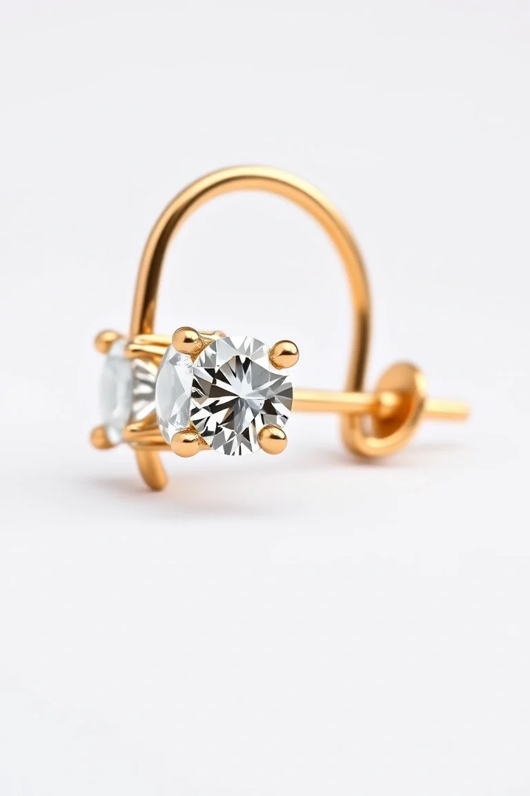 14K .25ct Diamond Leverback Earring AA Quality