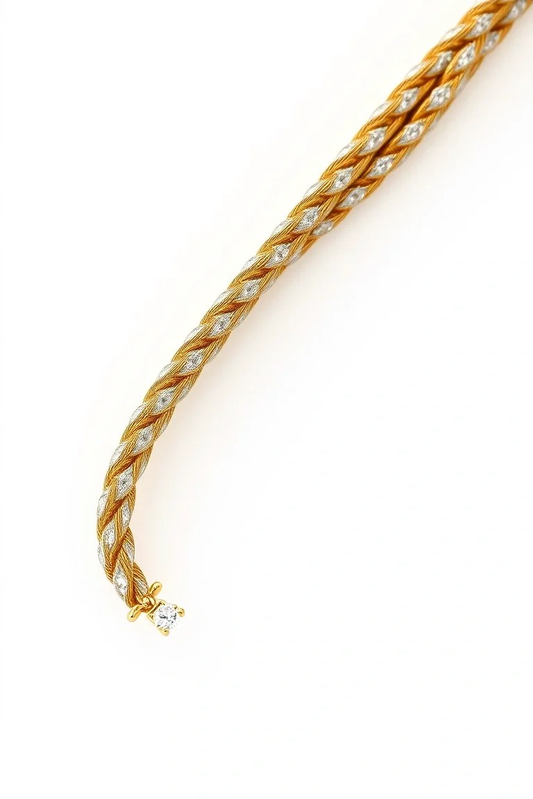 14K 2.75mm Diamond Cut Rope 7 In.