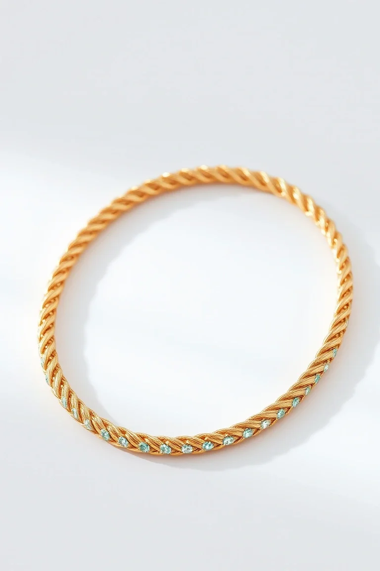 14K 2.75mm Emerald Cut Rope 7 In.