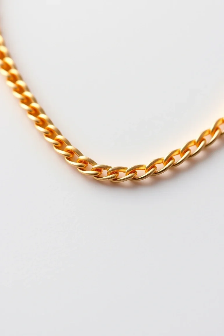 14K 2.75mm Hand Made Flat Chain 7 In.