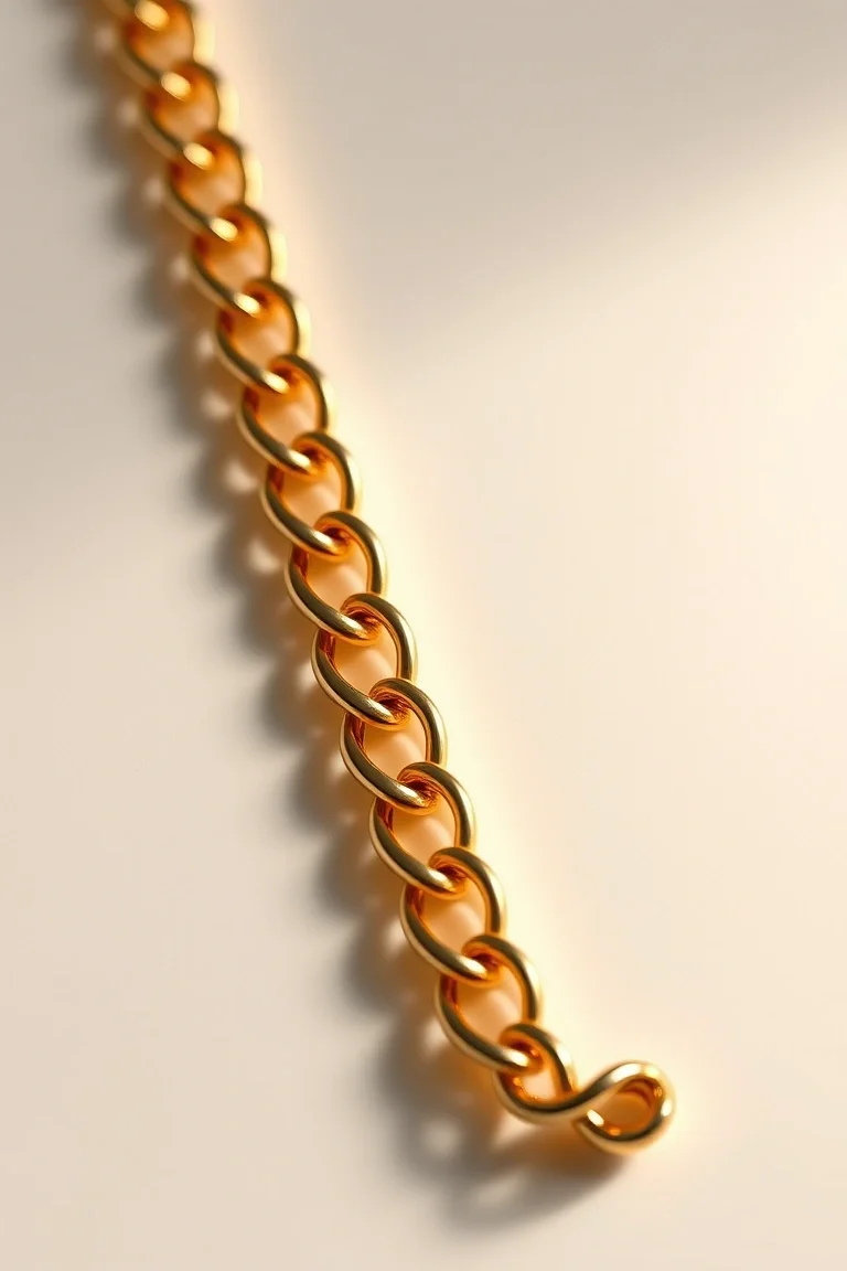 14K 2mm Byzantine Chain 7 In.