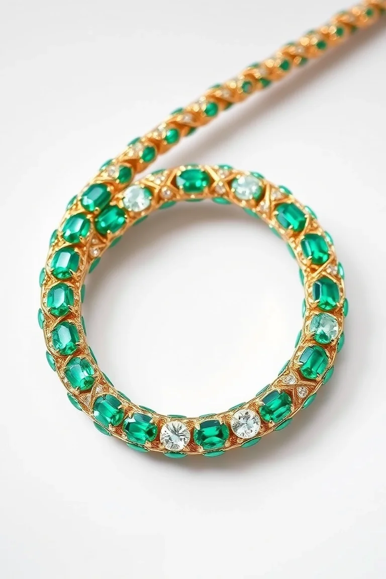 14K 3.25mm Emerald Cut Rope 7 In.