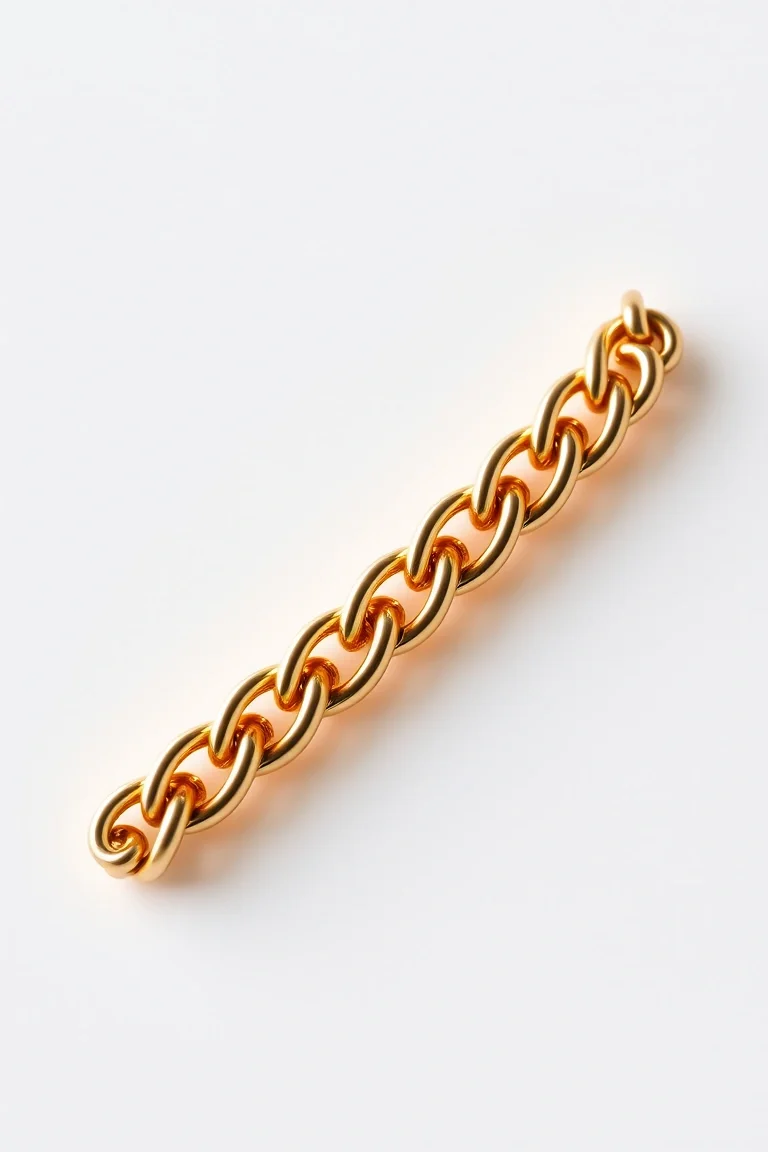 14K 3.5mm Byzantine Chain 8 In.