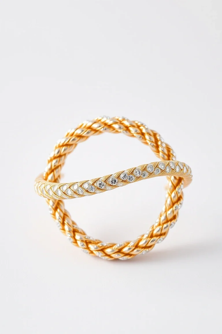 14K 3.5mm Diamond Cut Rope 8 In.