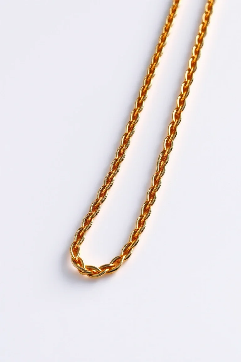 14K 3.5mm Hand Made Flat Chain 18 In.
