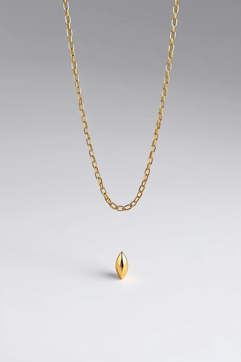 14K 3.5mm Marquise Chain 18 In.