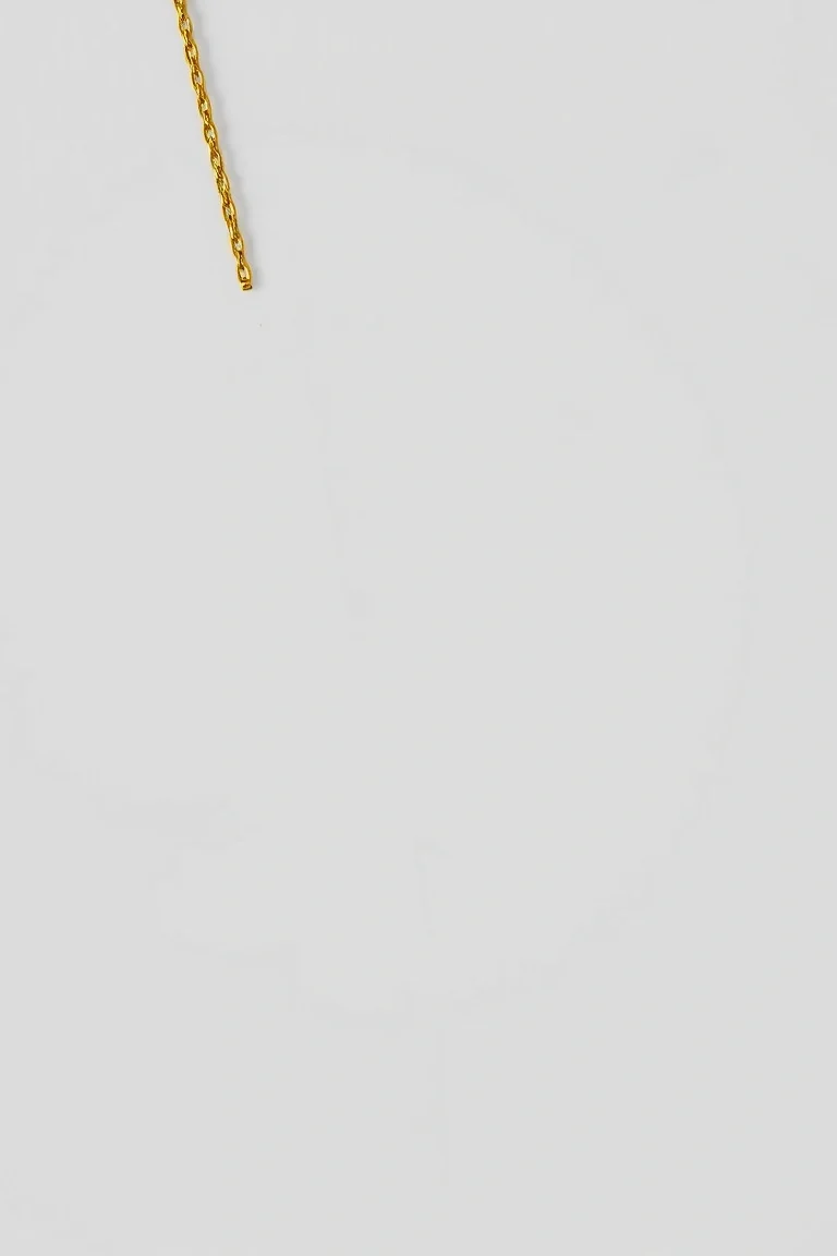 14K 3.75mm Light Weight Handmade Flat Chain 7 In.