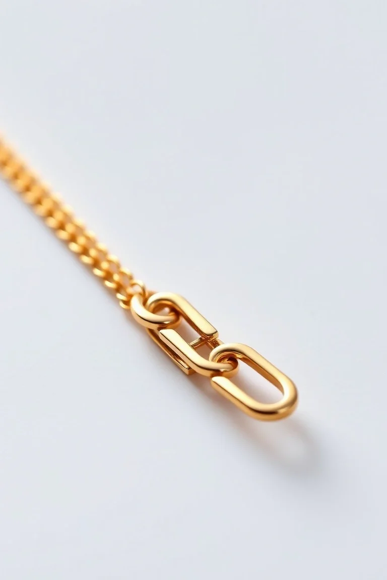 14K 3.8mm Long Link Double Hand Made Flat 8 In.