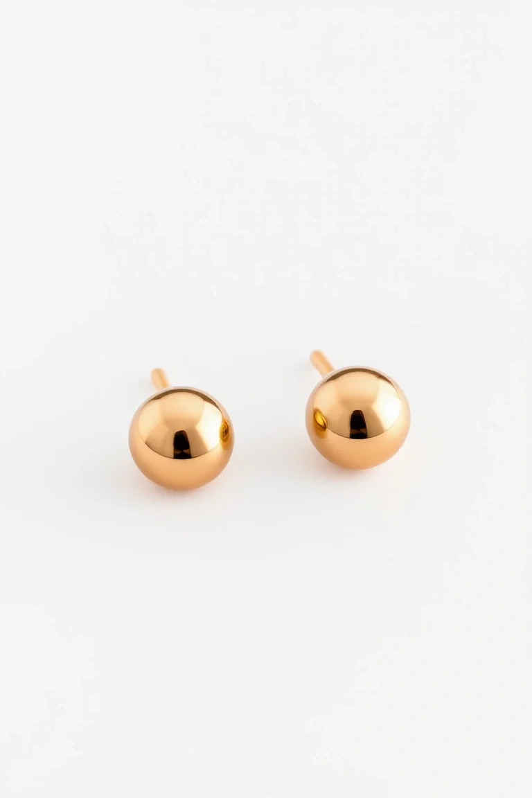14K 3mm Ball Earrings