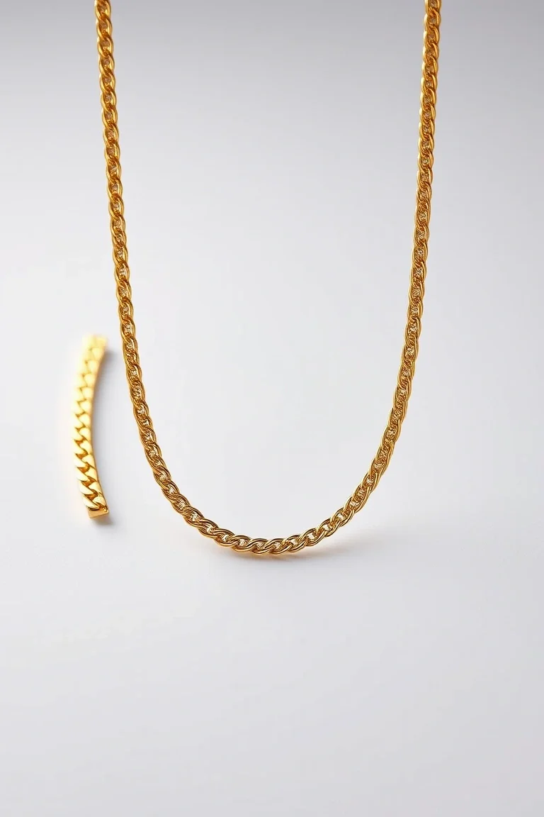 14K 3mm Byzantine Chain 7 In.